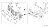 Diagram for Nissan Pathfinder Grille - 62310-ZS00A