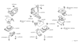 Diagram for 2018 Nissan Frontier Engine Mount - 11220-1PE0B