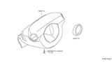 Diagram for Nissan Pathfinder Steering Column Cover - 48474-9CH0C