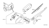 Diagram for 2007 Nissan Pathfinder Wiper Pivot - 28700-EA500