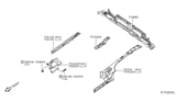 Diagram for Nissan Pathfinder Rear Crossmember - 75610-EA430