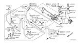 Diagram for 2008 Nissan Pathfinder Power Steering Hose - 49717-7S000