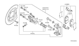 Diagram for Nissan Pathfinder Brake Caliper - 44001-EA005