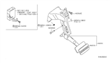 Diagram for Nissan Pathfinder Brake Pedal - 46501-EA00C