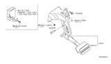 Diagram for 2010 Nissan Pathfinder Brake Pedal - 46501-ZP00C