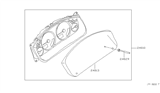 Diagram for 2011 Nissan Pathfinder Instrument Cluster - 24810-ZL90C