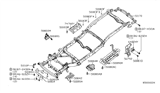 Diagram for Nissan Pathfinder Exhaust Hanger - 50792-EA000