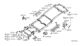 Diagram for 2011 Nissan Xterra Exhaust Hanger - 50792-EA000