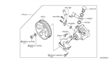 Diagram for 2013 Nissan Titan Power Steering Pump - 49110-ZV00A