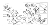 Diagram for 2007 Nissan Pathfinder Center Console Base - 96911-ZP10C