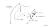 Diagram for 2005 Nissan Pathfinder Window Motor - 80731-EA500