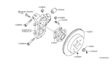 Diagram for Nissan Control Arm Bushing - 55157-EA50A