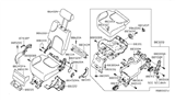 Diagram for 2006 Nissan Pathfinder Seat Cover - 88220-EA000
