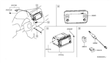 Diagram for 2019 Nissan Leaf Antenna - 25975-5SA0A