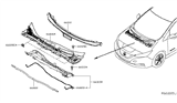 Diagram for 2022 Nissan Leaf Weather Strip - 66832-3NF0A