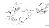 Diagram for 2019 Nissan Leaf Battery Cable - 24080-5SA0A