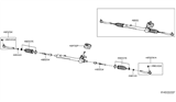 Diagram for 2018 Nissan Leaf Steering Gear Box - 48001-5SA3A