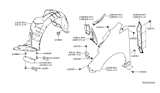 Diagram for 2018 Nissan Leaf Wheelhouse - 63842-5SA0A