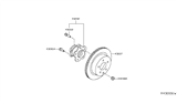 Diagram for 2021 Nissan Leaf Wheel Hub - 43202-5SN0A