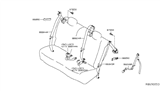 Diagram for Nissan Leaf Seat Belt - 88844-4NP8B