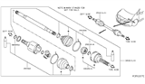 Diagram for 2018 Nissan Leaf Axle Shaft - 39101-5SA2A