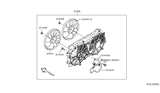 Diagram for Nissan Leaf A/C Condenser Fan - 21481-5SA0B