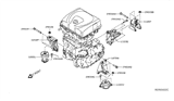 Diagram for 2018 Nissan Leaf Engine Mount - 11320-3NF0A