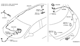 Diagram for 2016 Nissan Leaf Antenna Cable - 28241-4NS0A