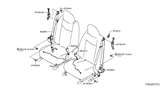 Diagram for 2016 Nissan Leaf Seat Belt - 86843-3NF8B