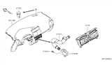 Diagram for Nissan Leaf A/C Switch - 27500-5SA0A
