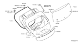 Diagram for 2019 Nissan Leaf Liftgate Hinge - 90400-1U60C