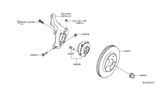 Diagram for 2018 Nissan Leaf Wheel Bearing - 40202-5SA1A