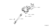 Diagram for 2021 Nissan Leaf Steering Column - 48811-5SA0B