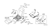 Diagram for 2019 Nissan Leaf Seat Cushion - 87361-5SA4C