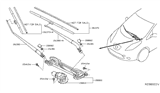 Diagram for 2019 Nissan Leaf Wiper Arm - 28881-3NF0A