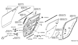 Diagram for 2022 Nissan Leaf Door Moldings - 82820-5SH0A