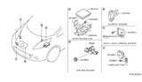 Diagram for Nissan Leaf Air Bag Sensor - 98581-5RA8A