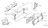 Diagram for 2019 Nissan Leaf Radiator - 21410-5SA0A