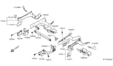 Diagram for Nissan Leaf Front Cross-Member - 75212-5SA0A