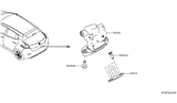 Diagram for Nissan Leaf Tailgate Lock - 90502-DF30A