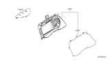 Diagram for 2021 Nissan Leaf Instrument Cluster - 24810-5SA1C