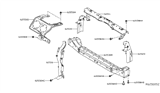 Diagram for 2021 Nissan Leaf Radiator Support - F2530-5SAMH