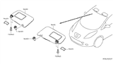 Diagram for Nissan Leaf Sun Visor - 96400-5SA0E