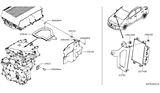 Diagram for Nissan Leaf ABS Control Module - 23740-5SG2A