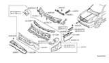 Diagram for 2005 Nissan Altima Weather Strip - 66830-8J000