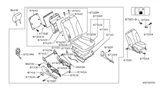 Diagram for 2002 Nissan Altima Seat Cushion - 87300-3Z111