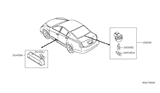 Diagram for Nissan Sentra Interior Light Bulb - 26470-9E000