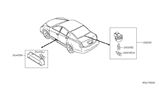 Diagram for Nissan Versa Interior Light Bulb - 26470-9E000