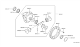 Diagram for 2002 Nissan Altima Pinion Bearing - 31408-80X16