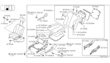 Diagram for 2002 Nissan Altima Seat Cushion - 87350-8J016